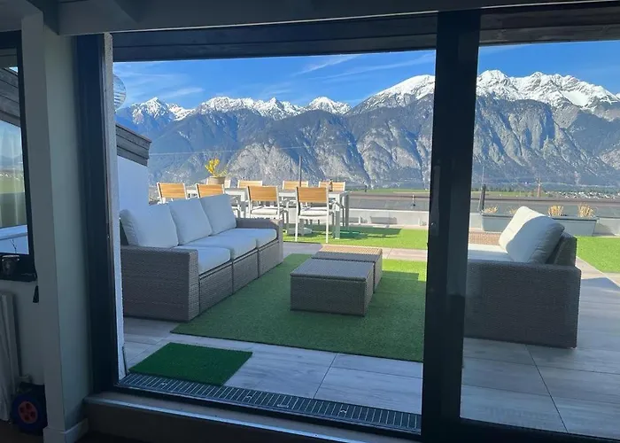 Penthouse Axams Spectacular Views And Large Terrace