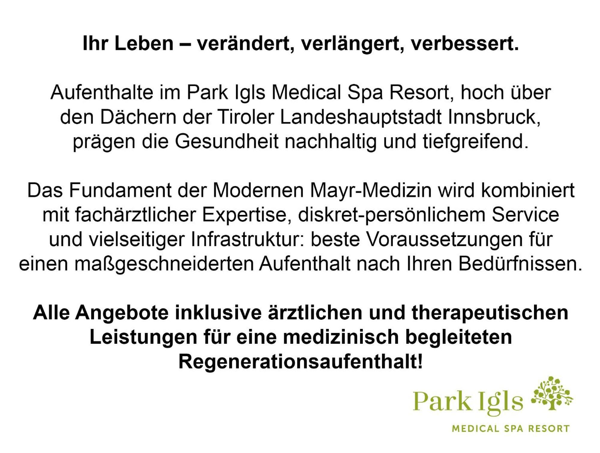 Park Igls - Medical Spa Resort Innsbruck
