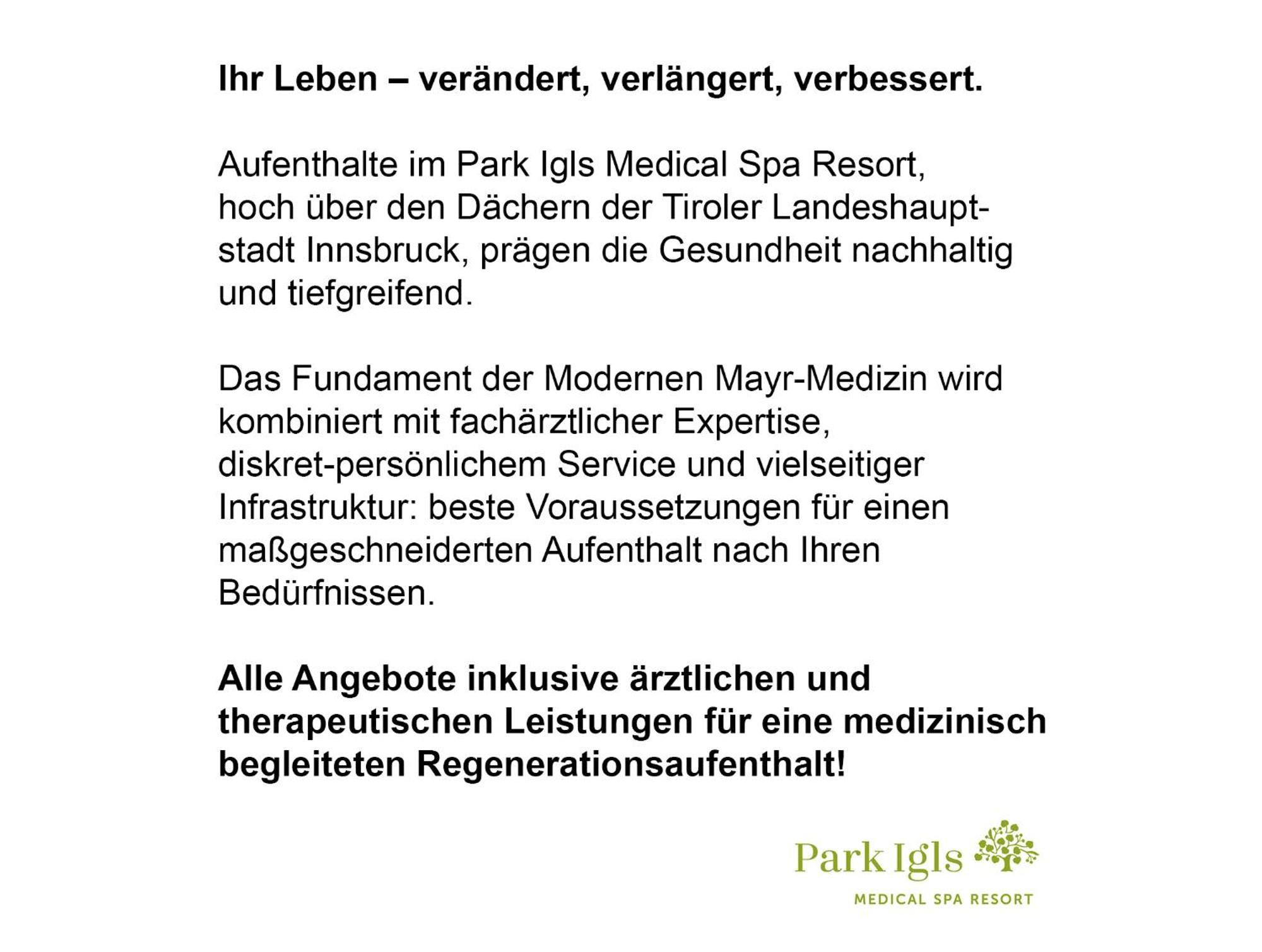 Resort Park Igls - Medical Spa