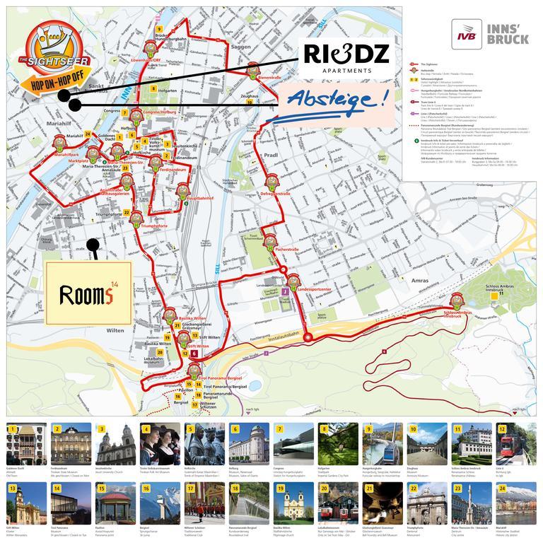 Apartment Riedz Innsbruck- Zentrales Apartmenthaus Mit Gruener Oase *