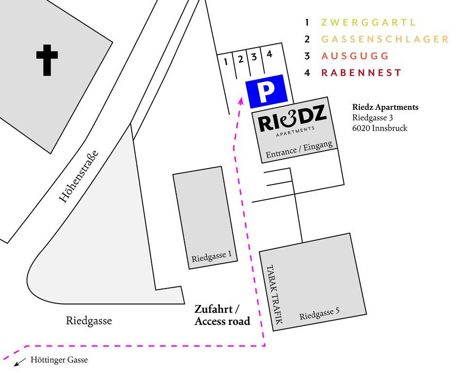 Riedz Innsbruck- Zentrales Apartmenthaus Mit Gruener Oase Apartment *